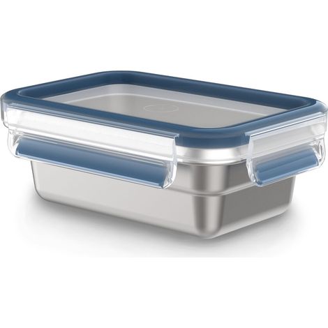 Emsa Clip & Close scatola in acciaio inox blu 500 ml (1/5)