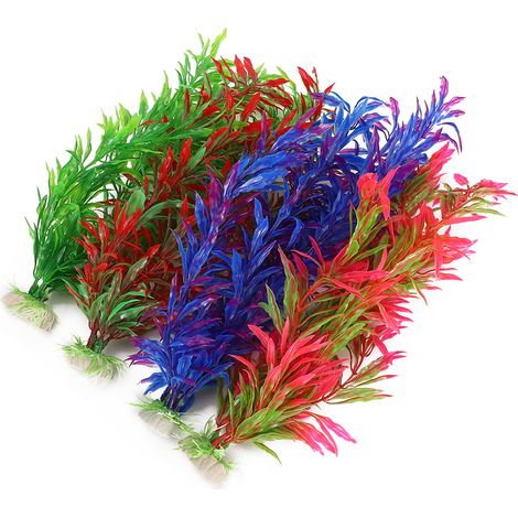 Magnifiques plantes artificielles pour aquarium, plantes aquatiques décoratives en plastique. (1/5)
