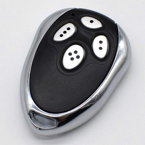 Telecomando compatibile Alutech AT-4 AR-1-500 AN-Motors ASG1000, 433,92 MHz, rolling code, 4 canali, nero e argento. (1/5)