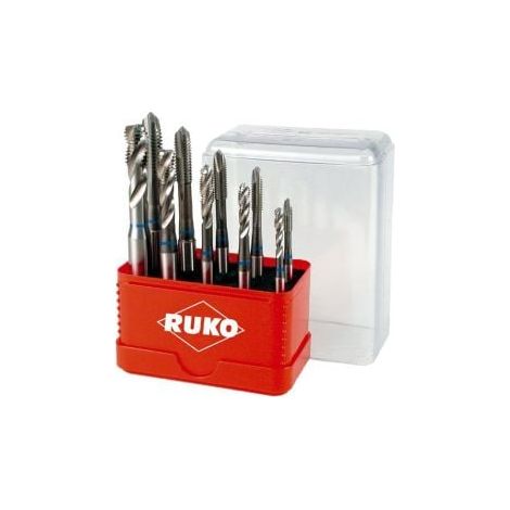 RUKO Maschinengewindebohrer-Satz HSS, 10tlg., M4–M10, DIN 371 Form B - A245055