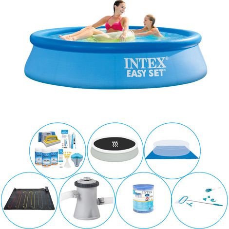 Ensemble de piscine tout en 1 - Intex Easy Set Ronde 244x61 cm - MAINTENANT plus abordable (1/5)