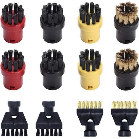 12-teiliges Dampfbürsten-Set, Ersatzteile für Kärcher Dampfreiniger SC1, SC2, SC3, SC4, SC5, SC7, CTK10 und CTK20 (1/5)