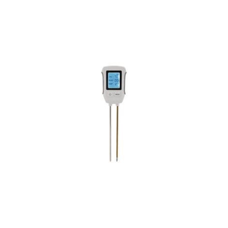 Testeur d'humidité du sol numérique à double sonde pH-mètre haute précision Plage pH 3-9 Alimentation 3 piles AAA Pour vergers et serres (1/5)