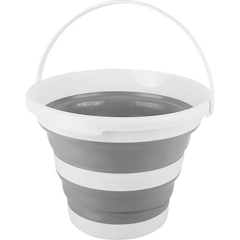 Seau Pliable 5L, Sceau Menage avec Poignée, Sceau Retractable en Silicone Seau Plage Enfant pour Jardin Camping Lessive Plage Pêche, Seaux a Glacon Bassine Pliable Bac en Plastique Le Lavage Voiture (1/5)