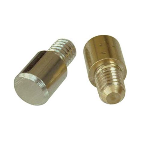 MENSOLINA REGGIPIANO TONDA TORNITA OTTONE - LUCIDO MM 7X8 + PERNO M5- 500 pezzi