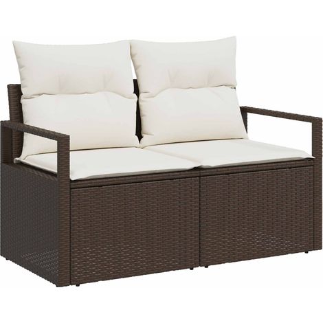 Maison Exclusive - Garten-Sofa mit Kissen 120 x 62 x 69 cm Poly-R