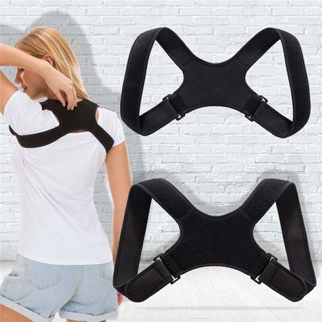 Correcteur de Posture Réglable pour Dos et Clavicules, Ceinture de Soutien des Épaules pour Maintien et Alignement (1/5)
