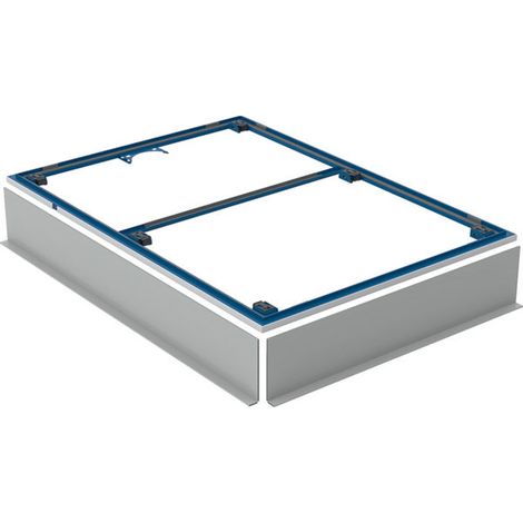 Geberit – Cadre d’installation pour receveur de douche Setaplano 120x80cm – Acier revêtu – Réglable 6-25cm – Inclus 2 pieds prémontés (1/4)