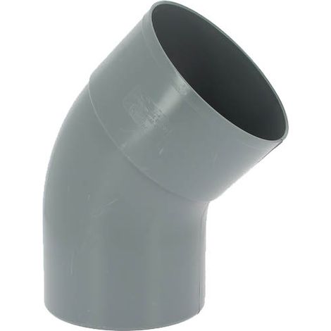 Adequa – Coude de raccordement PVC mâle-femelle 45° Ø160 – Conforme norme NF – Raccordement tubes PVC pour chantiers humides