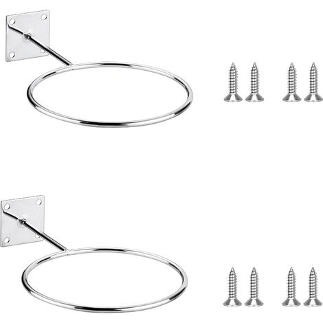 Lot de 2 supports muraux pour ballons, basket-ball, volley-ball, football