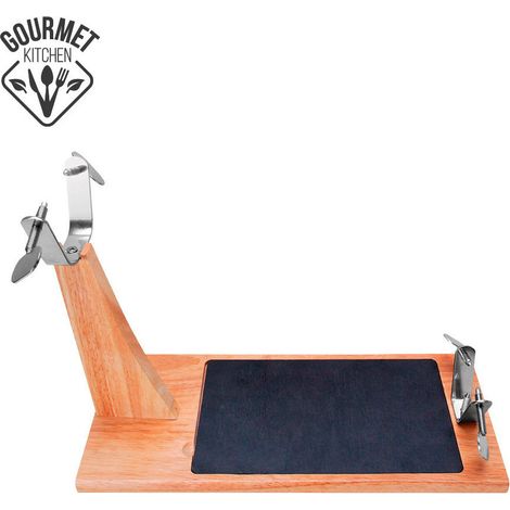 Gourmet Kitchen Planche à jambon marron en céramique (1/3)