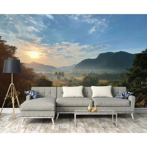 Fototapete Landschaft Natur, für Wohnzimmer und Schlafzimmer, 150 x 105 cm – Komplettset inkl. Kleister & Anleitung (1/5)