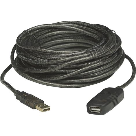 Manhattan Câble USB USB 2.0 USB-A mâle, USB-A femelle 20.00 m noir 150958 R68289 (1/3)