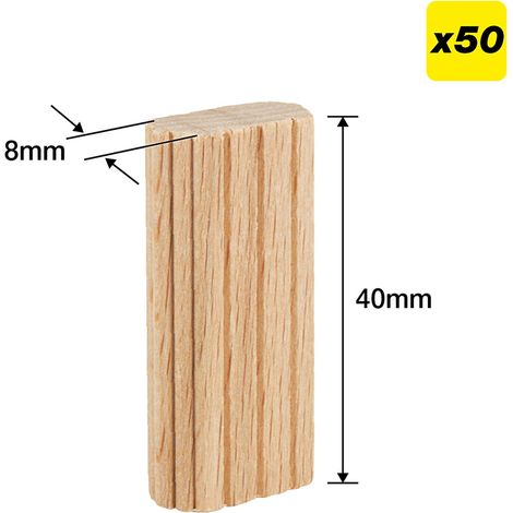 Trend TEN/8X40/50 Beechwood Mortice Tenons 8X40mm Festool Domino System X50 (1/5)