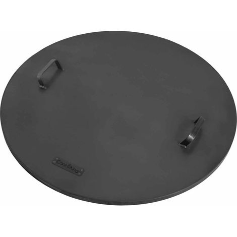 Couvercle pour foyer extérieur, acier naturel, rebord profilé, CookKing, 111333 (1/5)