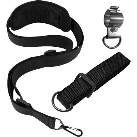 3 Pcs Harnais Débroussailleuse, Réglables Harnais Professionnel Universel Bandoulière Tondeuse Nylon，Compatible avec la Plupart des Débroussailleuses(Noir) (1/5)