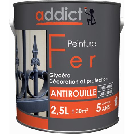 Eisenfarbe 2,5 Liter Rostrot - Addict