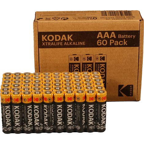 Kodak Xtralife AAA Pile alcaline (lot de 60)