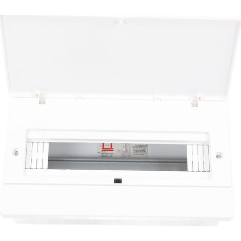 Boîtier de distribution à 16 disjoncteurs avec couvercle de protection en plastique pour usage intérieur et extérieur (1/5)