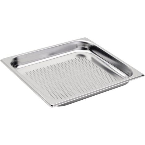 Bac inox perforé GN 2/3 profondeur 65mm - Gastro M