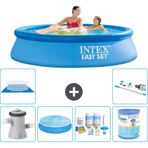 Intex Piscine Easy Set Ronde - 244x61 cm - 7-pièces S30818 (1/5)