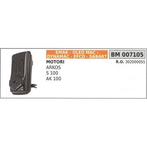 Marmitta EMAK decespugliatore S 100 AK 100 007105