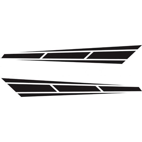 Pegatinas para coche, Vinilo adhesivo para coche, PVC, Pegatinas para capó, Pegatinas para coches deportivos, 80 x 12 cm, Negro (1/5)