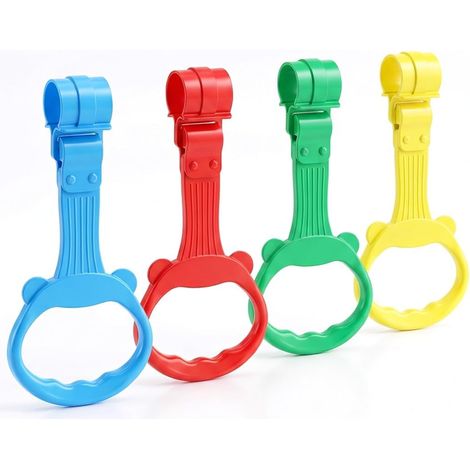 Juego de 4 asas para bebés, aptas para cunas infantiles, extraíbles para bebés y niños pequeños, para ayudarles a aprender a ponerse de pie y fortalecer sus piernas en las cunas de viaje. (1/5)