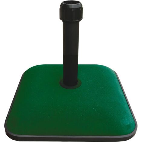 Base per ombrellone quadrata in cemento colorato 25 Kg 45x45 cm KROMA GDLC -  Green