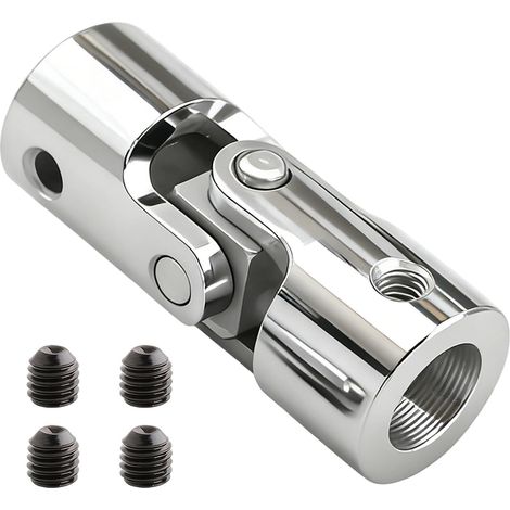 Joint de Cardan Femelle, Genouillère D'entraînement F781E pour Volet Roulant, Rotule D'articulation ø 12 mm M5 Femelle Acier Nickelé Compatible avec Manivelle et Sortie de Caisson (1/5)