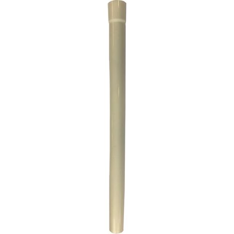 451424-7 Tubo recto de plástico 28 x 465 mm, beige (1/2)