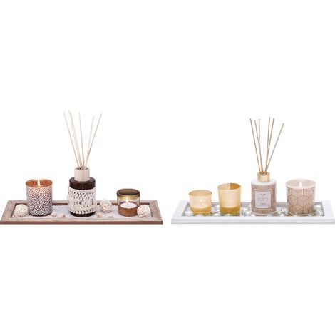 Un Kit Profumazione con Vassoio Diffusore e Bastoncini Idea Regalo 2 Fragranze (1/2)