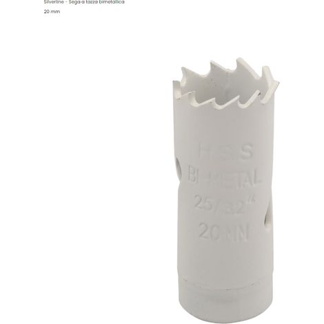 Fresa / Sega a tazza Silverline bimetallica multimateriale-22 mm