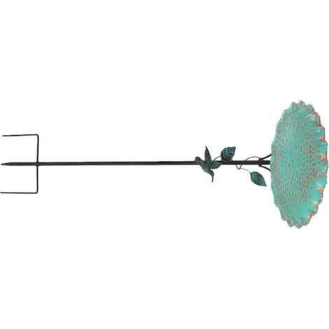 Vintage-Vogelbad-Pfahl aus Metall, Design (1/5)