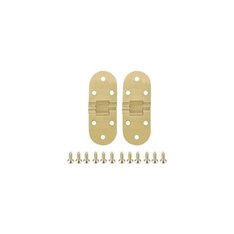 2Pcs Charnières pour placards, Charnière de Table Pliante, Flip Top Charnière Avec Vis 80 x 30 mm (1/5)