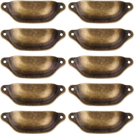 Lot de 10 poignées porte placard cuisine avec tiroirs et boutons (1/5)