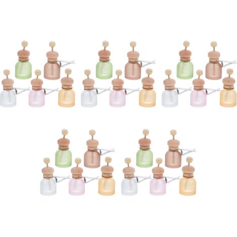 25 Stück Mini-Parfümfläschchen aus mattiertem Glas als Ersatz für die Verwendung im Auto (1/2)