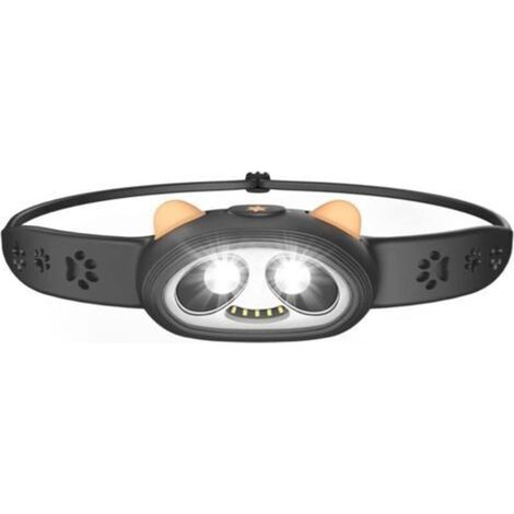 Lampada frontale per adulti e bambini, design panda, lampada frontale a LED ricaricabile, super luminosa per campeggio, passeggiate con il cane, pesca, lettura notturna, corsa (1/5)