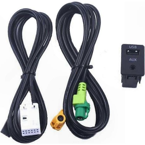 Kabelloser Bluetooth-Autoradioadapter mit integriertem USB-Ladeanschluss und 3,5-mm-Ausgang, kompatibel mit E12, F13, F02, F03, E91 und E93, Freisprechfunktion und Audiostreaming (1/5)