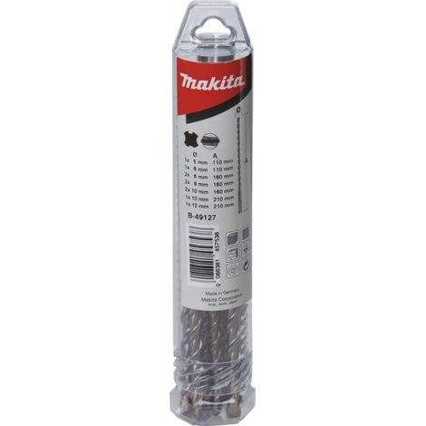 Makita - SDS-plus Hammerbohrer-Set, 10-teilig B-49127