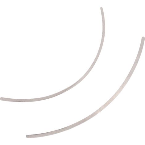 2 pièces Attelles Linguales Universelles en Forme U avec Support en Maille pour Appareils Dentaires (1/5)
