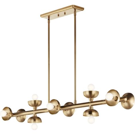 Lampada a sospensione Palta oro 122cm 10xE14 Kichler (1/5)