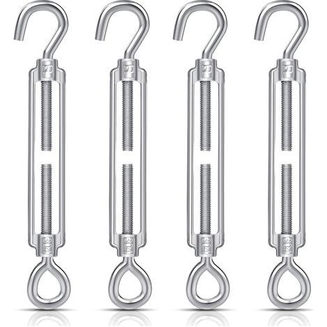 4 Pièces Tendeu à Cochet Et à Œil M6 Pou Câbles, Tendeu obuste En Acie Inoxydable, Tendeu De Câble, Tendeu De Câble, Tendeu De Fil Pou Guilande Lumineuse Diy, Code De Tente Suspendue (1/5)