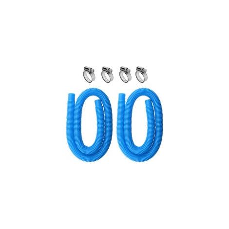 CCYKXA (Bleu)2 Pcs Tuyau Piscine 32mm,Tuyau Piscine 1,5m pour Piscine Hors sol Accessoires Tuyau de Rechange pour Pompe de Piscine,Tuyau de Rechange pour filtre Accessoires de Piscine Pièces détachées (1/5)
