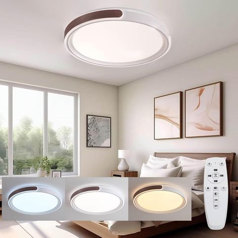 Plafonnier LED, Dimmable Lampe Plafond, 96W 8600LM, Moderne, Rond, pour Cuisine, Chambre,Couloir, Garage, Balcon (1/5)