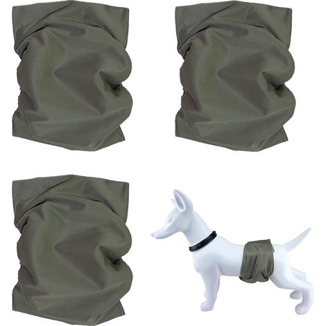 3 culottes physiologiques pour chien, maille respirante, ceinture élastique ajustable, adhésif TPU, pour période de rut (1/5)