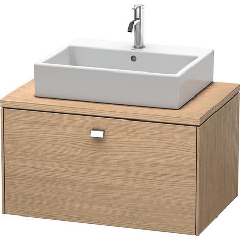 BRIOSO mobile consolle basso con maniglia cromata 442x820x550mm rovere eu