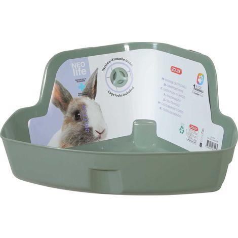 Maison de toilette d'angle pour lapin Neolife (1/3)