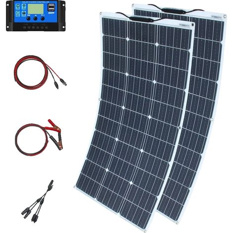 Panneau Solaire, Léger, Haute Efficacité, kit solaire 200w (1/2)