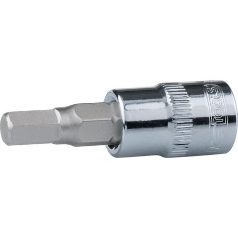 KS Tools 1/4" CHROME Bit-Stecknuss Innensechskant, 8mm (1/2)
